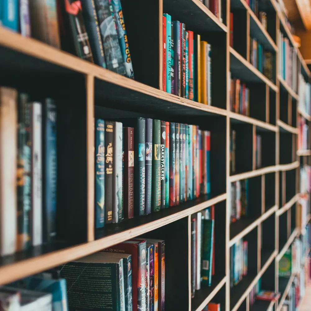 Books at the second-hand donation shop
